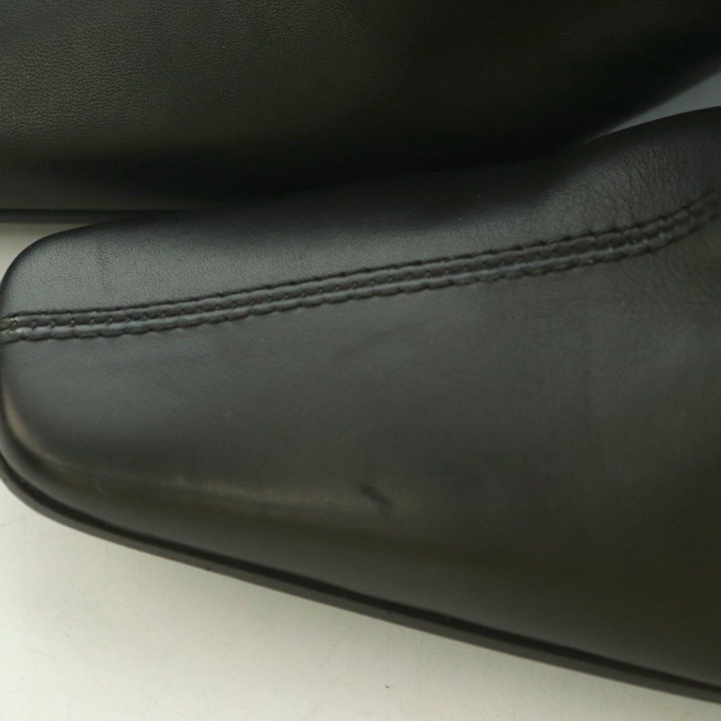 Gucci Long Boots Square Toe Low Heels Leather 35.5 Black BB — view 8