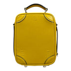 Fendi Travel Mini Shoulder Bag Leather Yellow — view 3