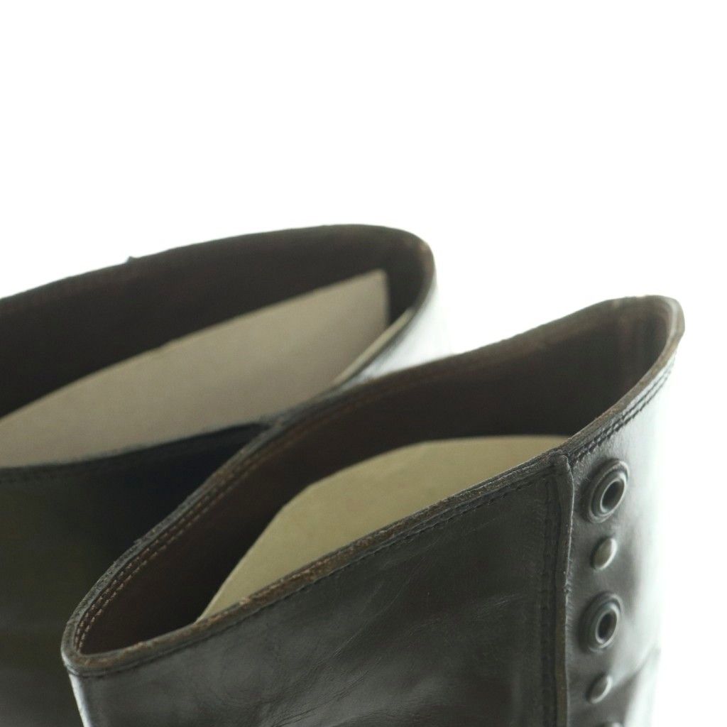 Bottega Veneta Long Boots Square Toe Low Heels Leather One Color 36 Black BB — view 5
