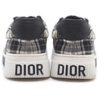 Dior Check Pattern Sneakers Black White — view 3