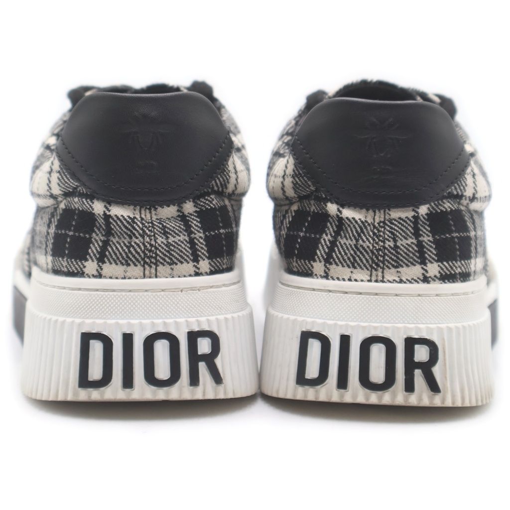 Dior Check Pattern Sneakers Black White — view 3