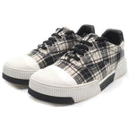 Dior Check Pattern Sneakers Black White — view 2