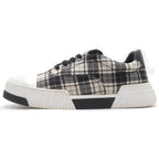 Dior Check Pattern Sneakers Black White