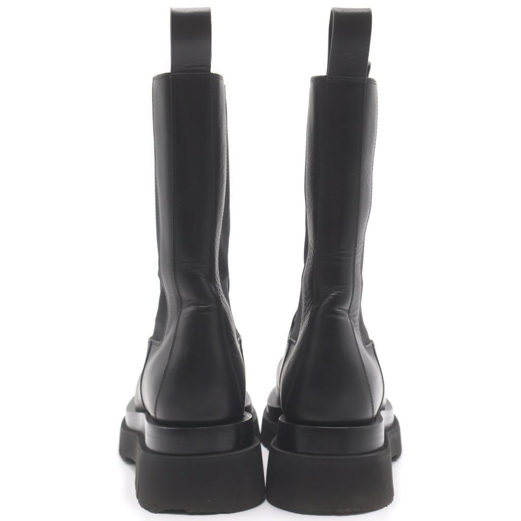 Bottega Veneta Lug Boots Side Gore Thick Sole Long Shoes Black — view 3
