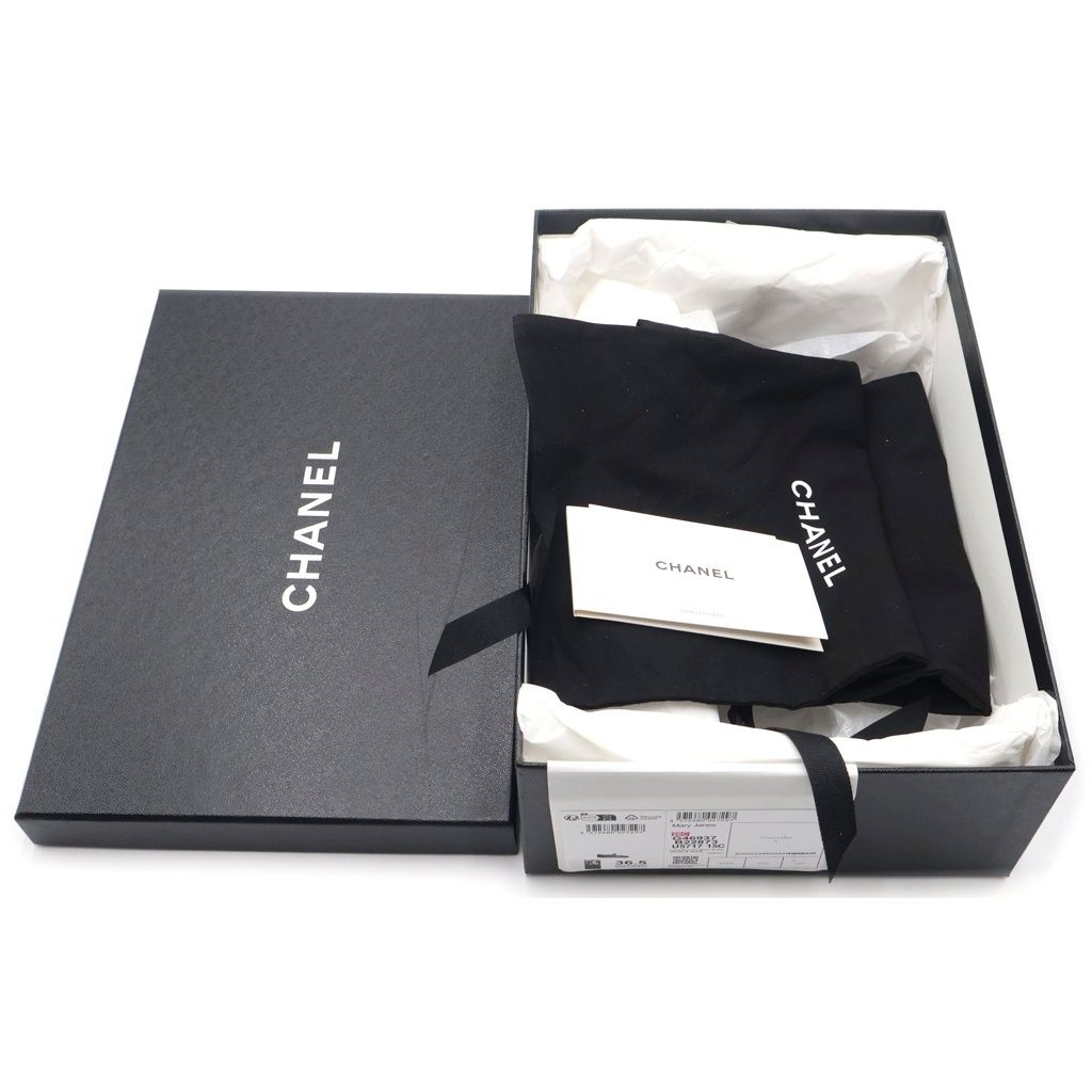 Chanel Mary Jane Flat Shoes White — view 6