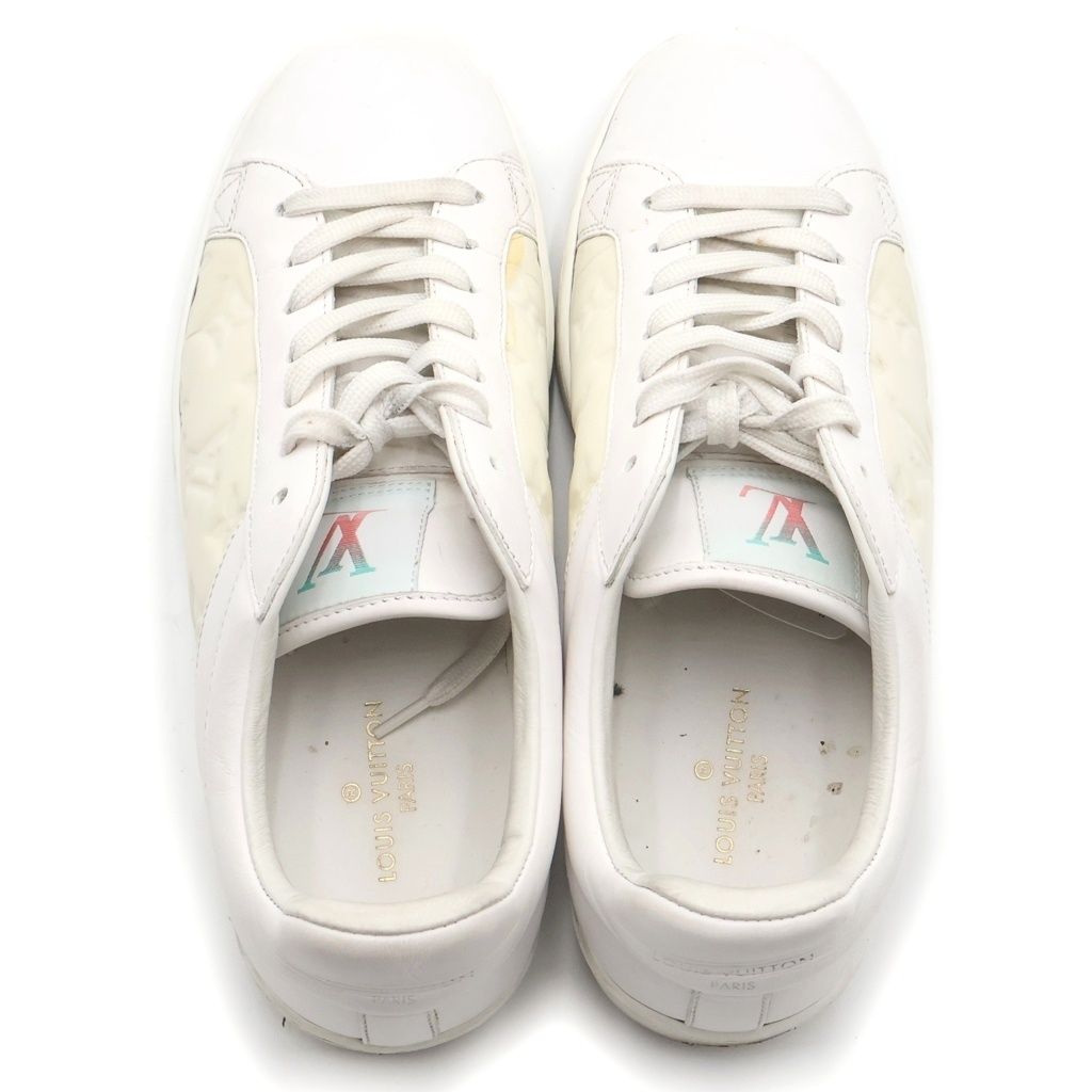 Louis Vuitton Luxembourg Line Sneakers White Leather 5 — view 4