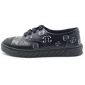 Chanel CC Logo Camellia Sneakers Black Fabric Leather