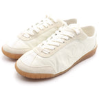 Chanel CC Logo Low Cut Leather Sneakers White — view 2
