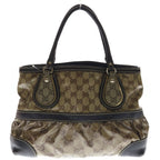 Gucci GG Crystal Handbag Brown Leather — view 2
