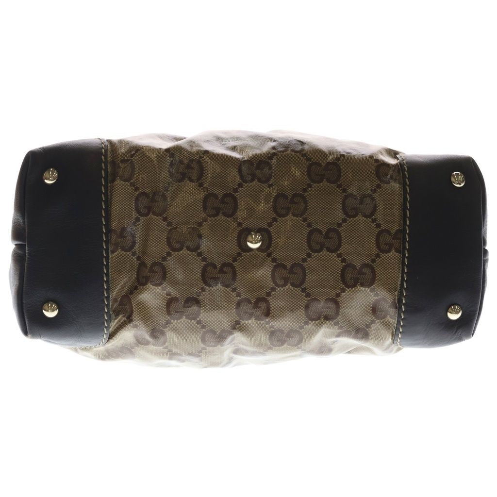 Gucci GG Crystal Handbag Brown Leather — view 4