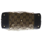 Gucci GG Crystal Handbag Brown Leather — view 4
