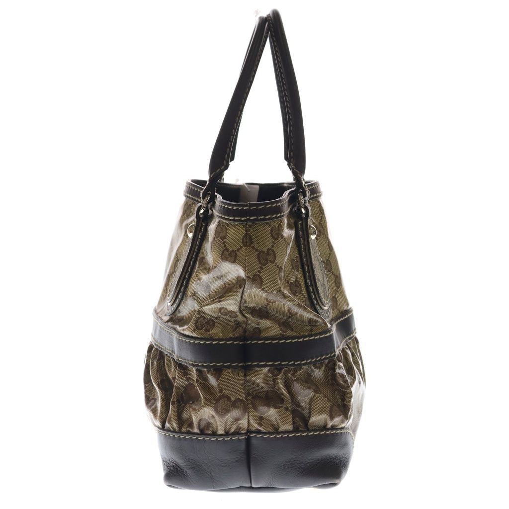 Gucci GG Crystal Handbag Brown Leather — view 3