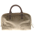 Loewe Amazona 28 Gray Suede Leather Handbag — view 2