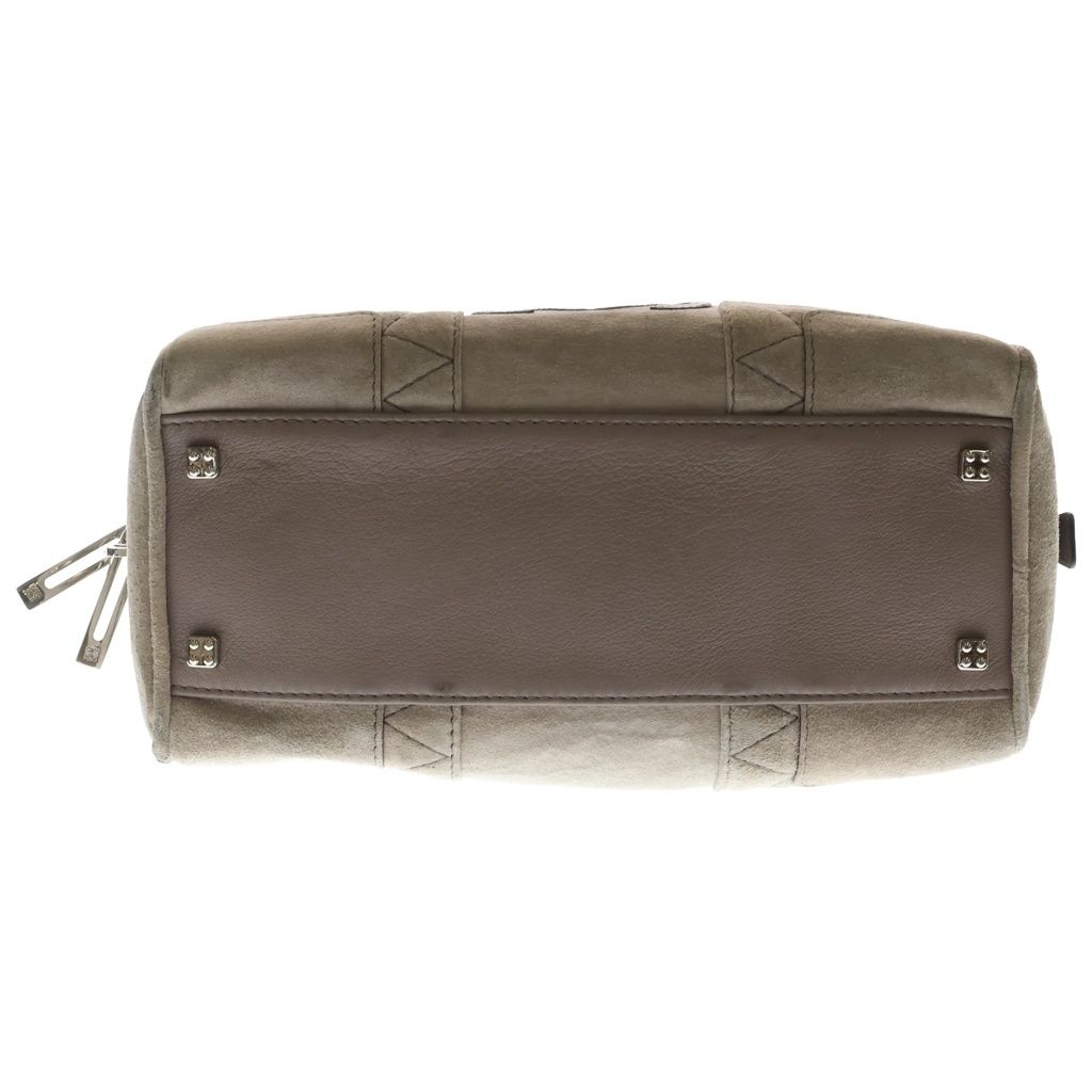 Loewe Amazona 28 Gray Suede Leather Handbag — view 4