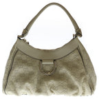 Gucci Guccissima Abbey Shoulder Bag White Leather