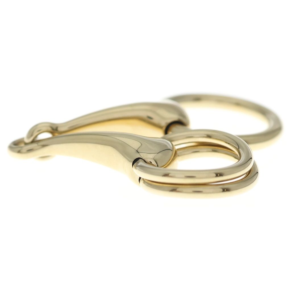 Hermes 90 Mold Scarf Ring Gold — view 3