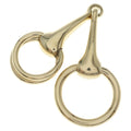 Hermes 90 Mold Scarf Ring Gold