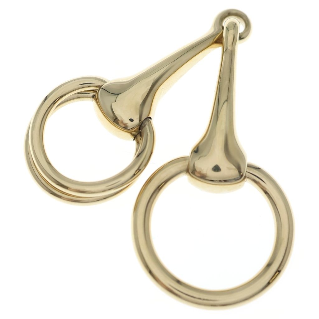 Hermes 90 Mold Scarf Ring Gold