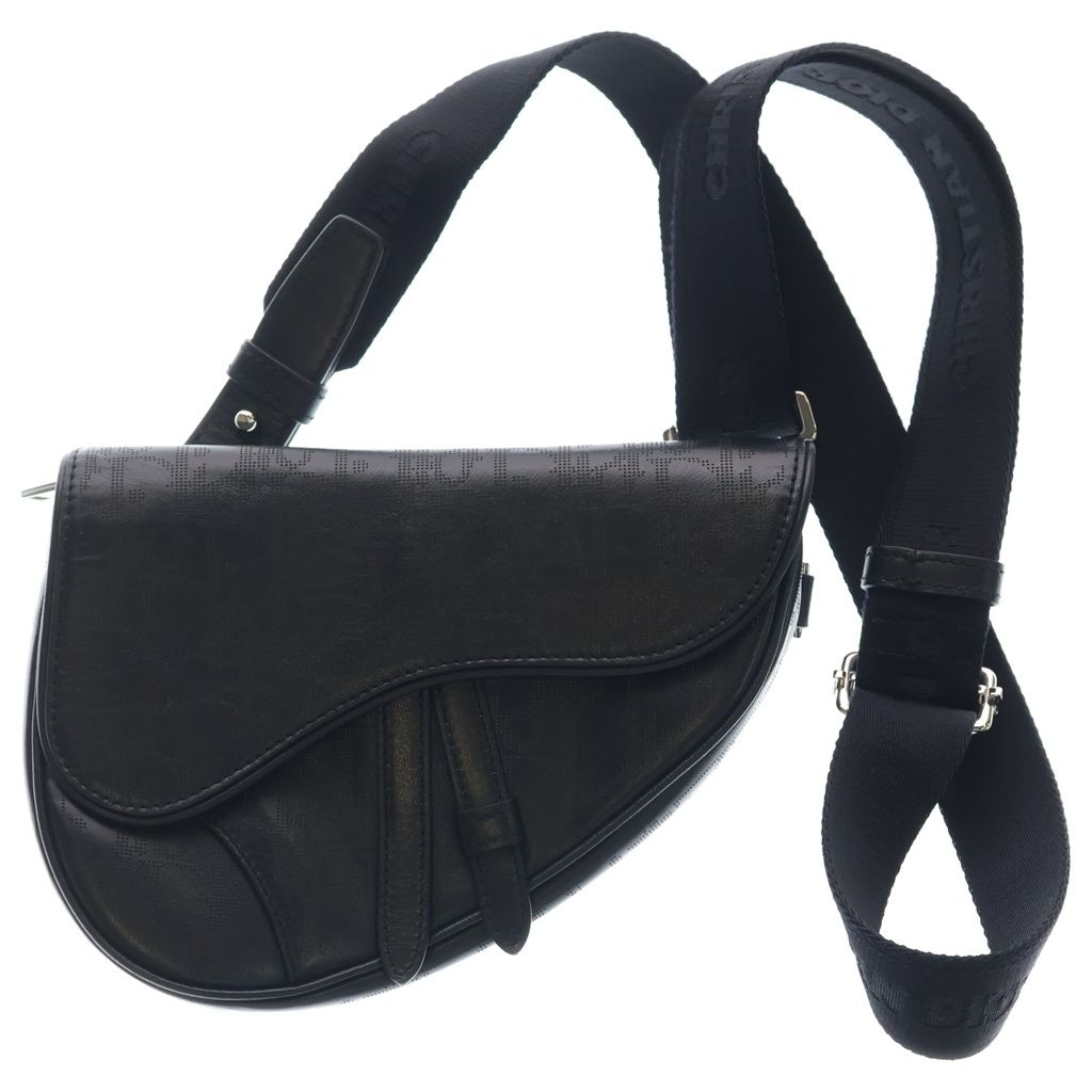 Dior Oblique Saddle Belt Bag Black