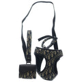 Dior Pet Leash Dog Tall Oblique Jacquard Pouch Dog Harness Navy Gray