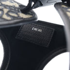 Dior Pet Leash Dog Tall Oblique Jacquard Pouch Dog Harness Navy Gray — view 5