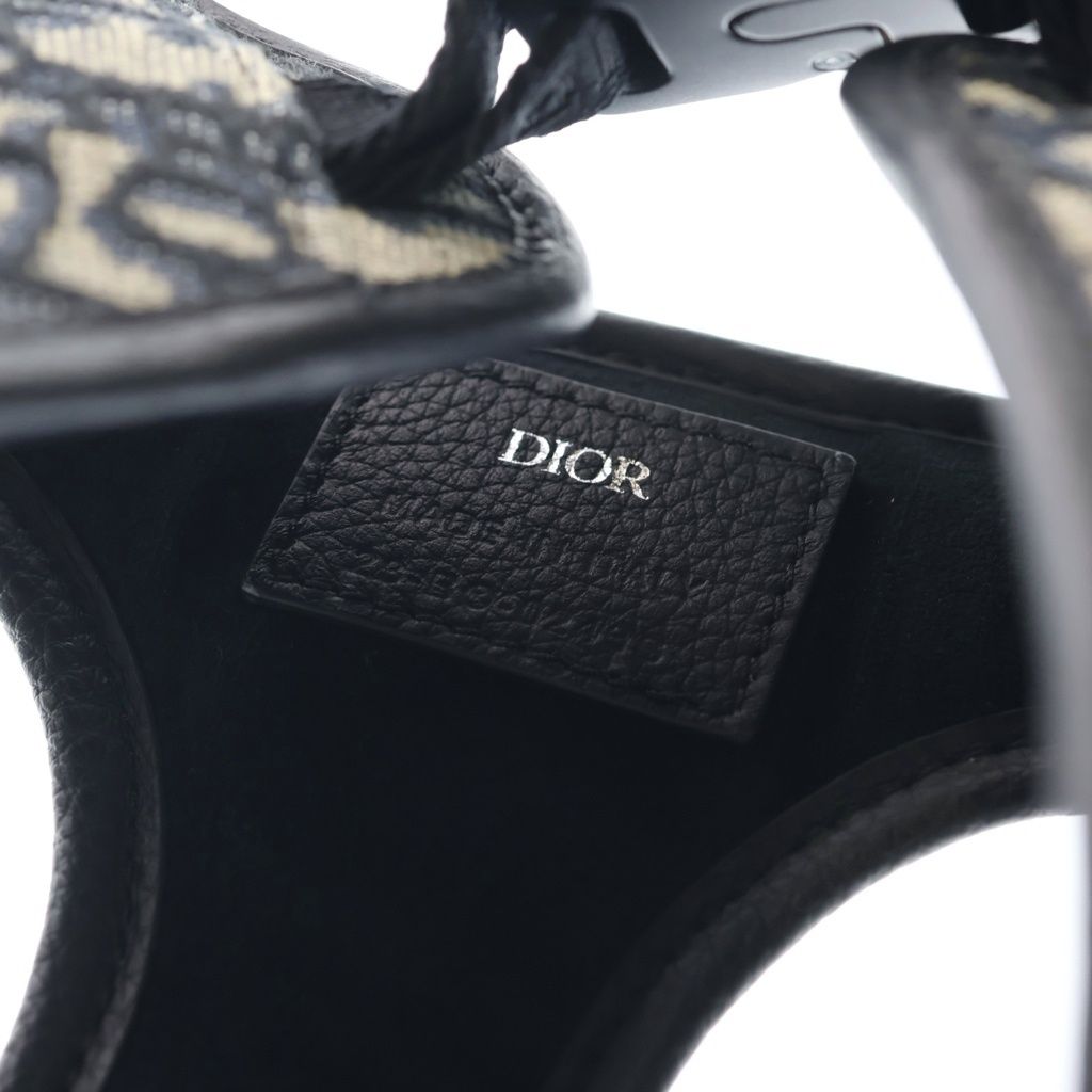 Dior Pet Leash Dog Tall Oblique Jacquard Pouch Dog Harness Navy Gray — view 5