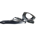 Dior Pet Leash Dog Tall Oblique Jacquard Pouch Dog Harness Navy Gray — view 3