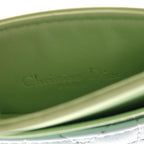Dior Lady Frisia Lambskin Leather Card Case Light Green Blue — view 4