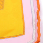 Hermes Carre 45 Zoavu and Dragon All Over Print Silk Scarf Orange — view 4