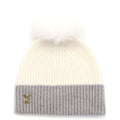 Louis Vuitton Beanie LV Cold Spark Faux Cashmere Knit Cap Hat White Gray