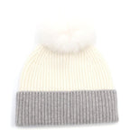 Louis Vuitton Beanie LV Cold Spark Faux Cashmere Knit Cap Hat White Gray — view 2