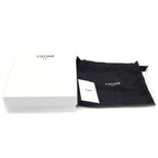 Celine Logo Zip Around Leather Wallet Black — view 6