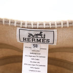 Hermes Saint Honore Cashmere Blend Wool Beret Hat Beige — view 7