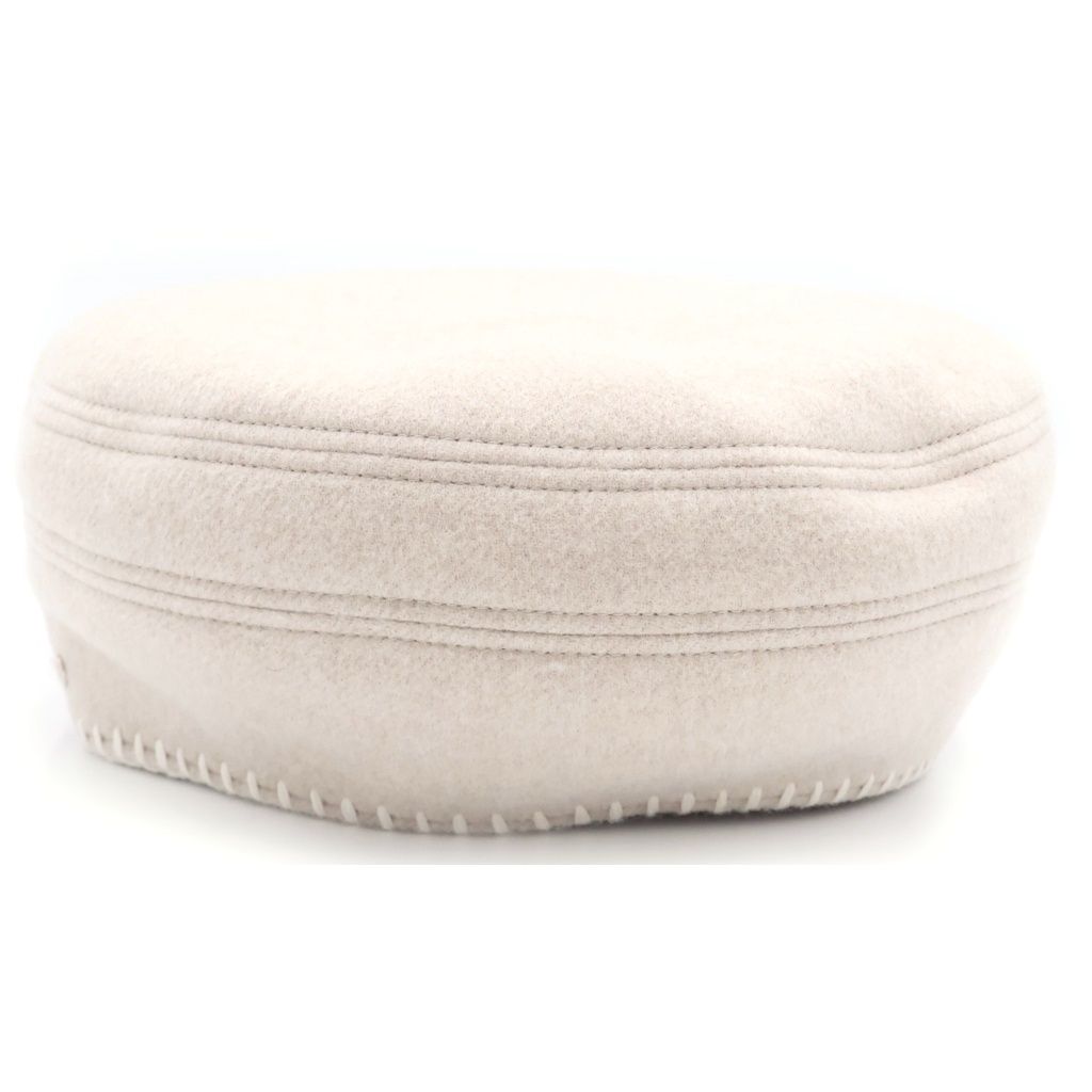 Hermes Saint Honore Cashmere Blend Wool Beret Hat Beige — view 4