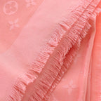 Louis Vuitton Monogram Cashmere Silk Scarf Pink — view 6