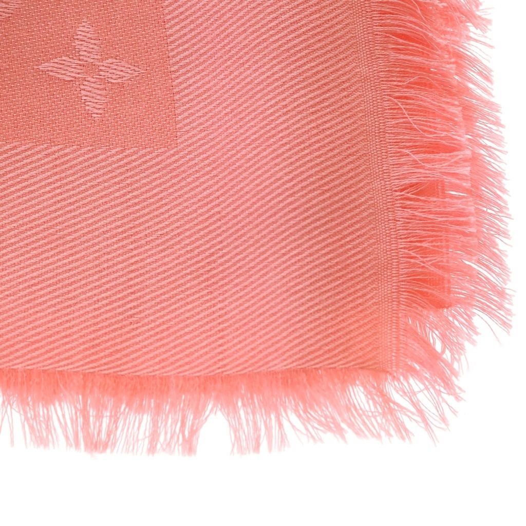 Louis Vuitton Monogram Cashmere Silk Scarf Pink — view 3