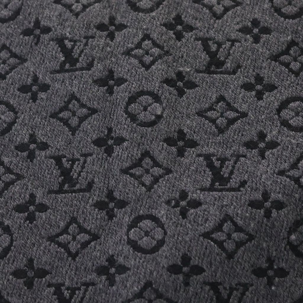 Louis Vuitton Echarpe Monogram Classic Anthracite Scarf Shawl Black — view 2