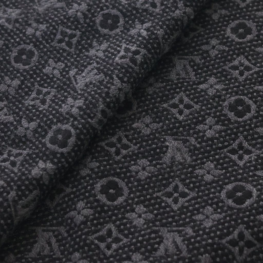 Louis Vuitton Echarpe Monogram Classic Anthracite Scarf Shawl Black — view 5