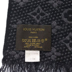 Louis Vuitton Echarpe Monogram Classic Anthracite Scarf Shawl Black — view 4