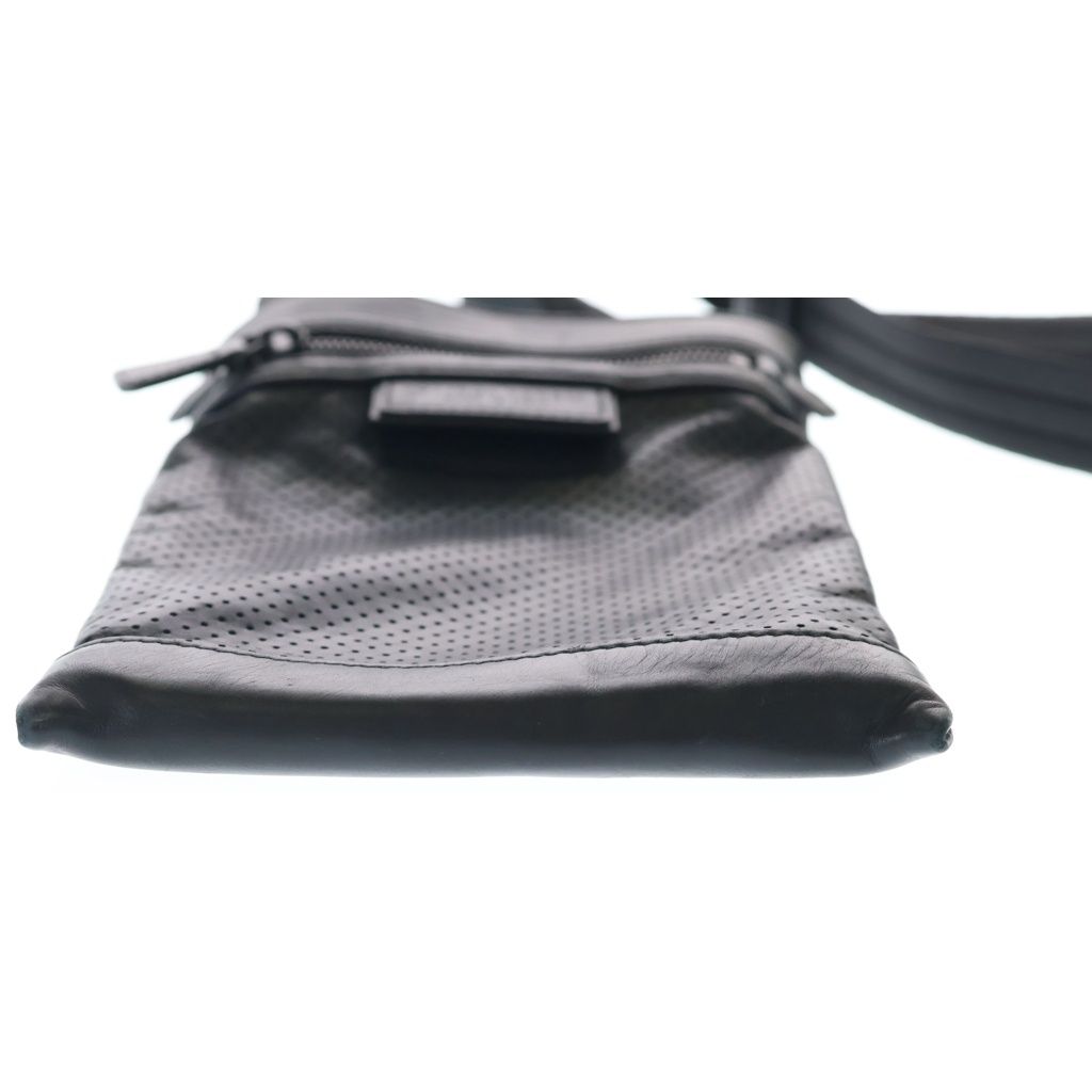 Bottega Veneta Perforated Leather Shoulder Bag Black — view 4