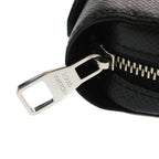 Louis Vuitton Taiga Zippy XL Zip Around Wallet Black Leather Silver — view 5