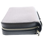 Louis Vuitton Taiga Zippy XL Zip Around Wallet Black Leather Silver — view 3
