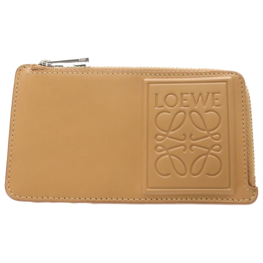 Loewe Coin Card Holder Satin Calf Brown