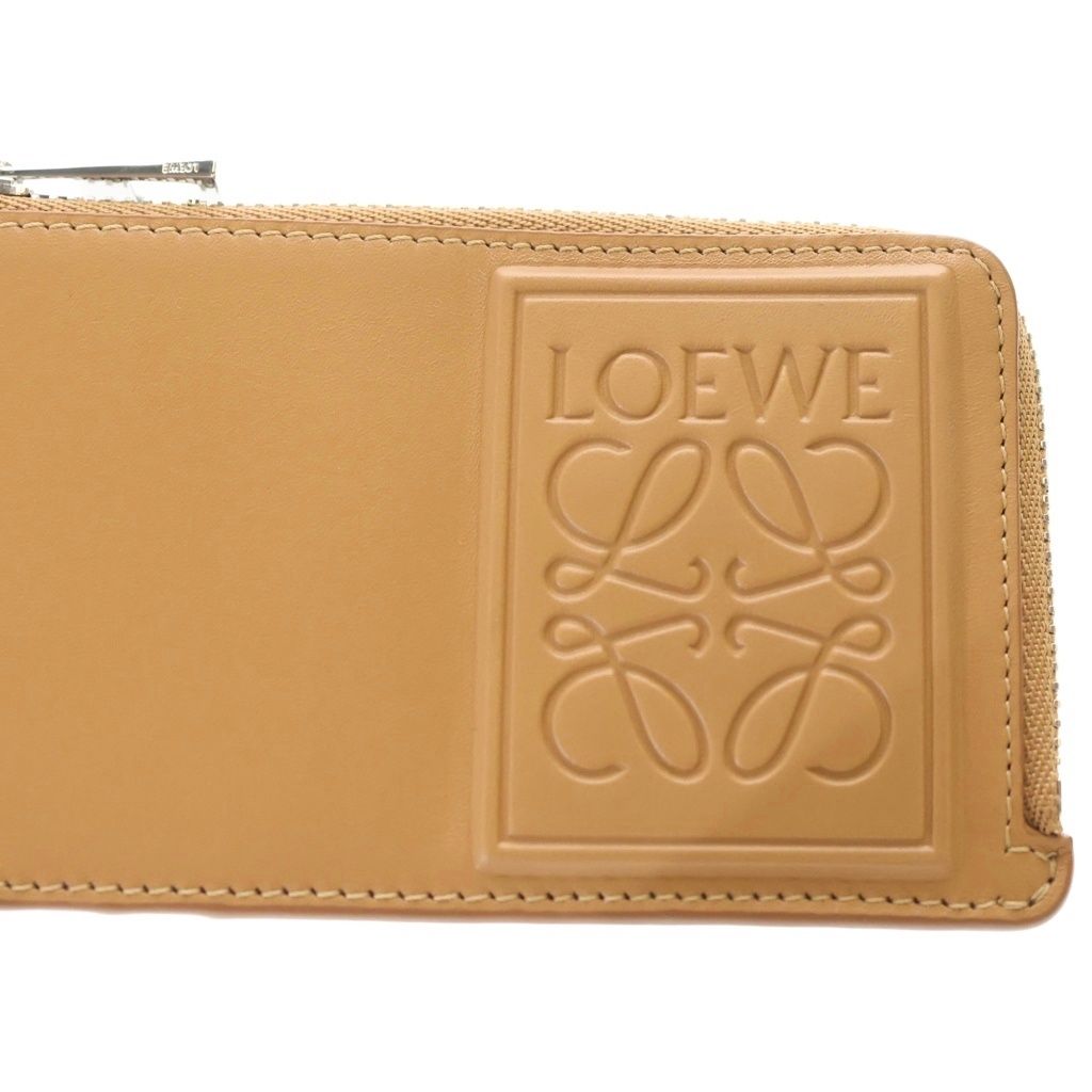 Loewe Coin Card Holder Satin Calf Brown — view 6