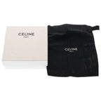 Celine Triomphe Buckle Leather Belt Silver Brown — view 6
