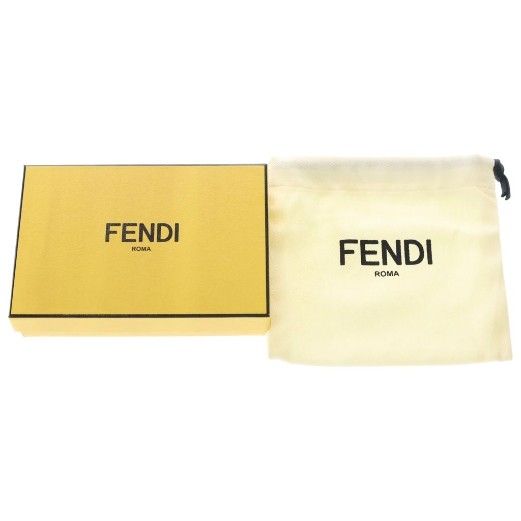 Fendi FF Logo Nappa Leather Wallet Bifold Blue — view 6