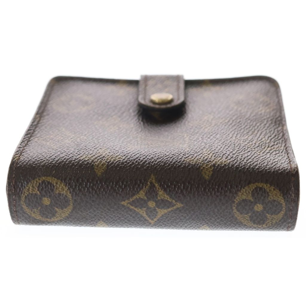 Louis Vuitton Monogram Canvas Compact Zip Wallet Bifold Brown — view 3