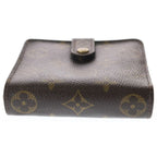 Louis Vuitton Monogram Canvas Compact Zip Wallet Bifold Brown — view 3