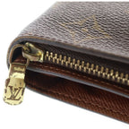 Louis Vuitton Monogram Canvas Compact Zip Wallet Bifold Brown — view 6