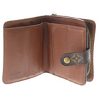 Louis Vuitton Monogram Canvas Compact Zip Wallet Bifold Brown — view 4